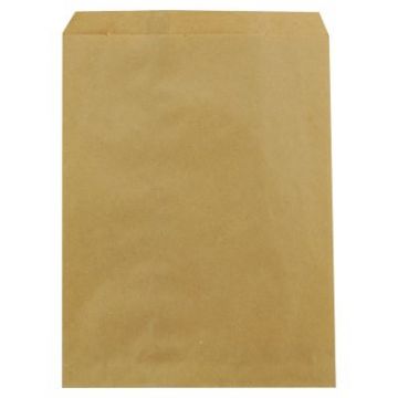 Merchandise Bag Plain 8.5X11 1C/2S 30#, 100% Kraft FSC Certified Recycled Paper, 2000/BN